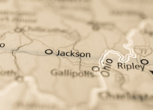 Photo of a map of Jackson
