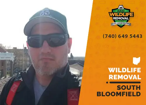 South Bloomfield Wildlife Removal professional removing pest animal